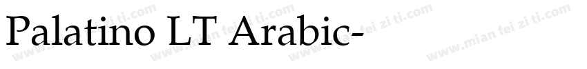 Palatino LT Arabic字体转换